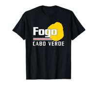 Love Fogo Cabo Verde con bandera de Cabo Verde Mapa Camiseta