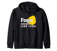 Love Fogo Cabo Verde con bandera de Cabo Verde Mapa Sudadera con Capucha