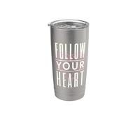 Love - Follow Your Heart Vaso térmico de acero inoxidable de doble pared