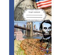 Love for America - Graph Notebook - 1/4 Inch Grid Paper, 8.5 x 11 in, 110 Pages: perfect to tackle your math, science, or design projects