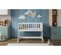 Love For Sleep Cuna Multifuncional 6 en 1 de Madera para Bebé 90x40 cm SMARTCRIB con Ruedas y Colchón - Cuna Colecho, Moisés, Banco, Mesa y Caja de Juguetes