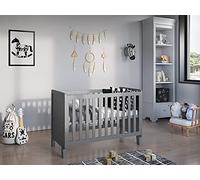 Love For Sleep Francis Cuna Convertible en Cama 120x60 cm con Colchón de Espuma y Barandilla de Seguridad - Juego Completo de Madera para Bebé