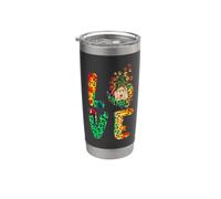 Love Goldendoodle Dog Sunflower Tie Dye Funny Puppy Lover Vaso térmico de acero inoxidable de doble pared