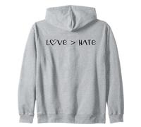 Love Greater Is Than Hate Sign Love Equality Love Wins Heart Sudadera con Capucha