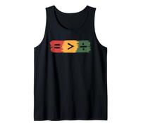 Love Greater Than Hate Humor Matemáticas Igualdad STEM Camiseta sin Mangas