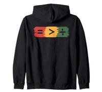 Love Greater Than Hate Humor Matemáticas Igualdad STEM Sudadera con Capucha