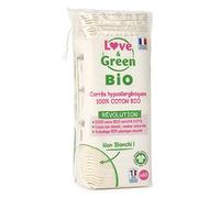 Love & Green Baby Higiene Cuadrado Algodón Orgánico 60 unidades