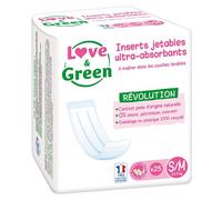 Love & Green Baby Change Inserto Desechable para Pañal Lavable Talla S/M 25 unidades