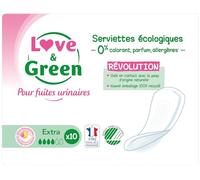 Compresas para la incontinencia Love &amp Green Extra 10 unidades