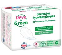 Love & Green - Servilletas hipoalergénicas (0 %, 1 x 12)