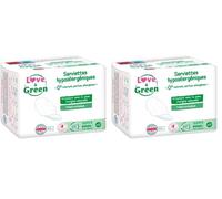 Love & Green - Servilletas hipoalergénicas (0%, 1 x 12) (Paquete de 2)