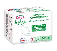 Toallas hipoalergénicas Love &amp Green Super 0% x12