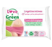 Love & Green Toallitas ÃŒntimas 20 Toallitas