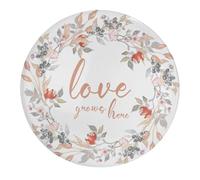 Love Grows Here - Imanes decorativos de cristal para nevera, guirnalda, hojas verdes, divertidos imanes de pizarra blanca, imanes de cubículo, regalos para él y ella, 2 unidades