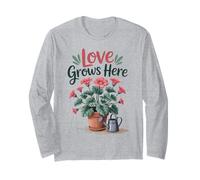 Love Grows Here - Regadera Floral para jardín Manga Larga