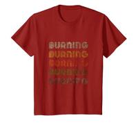 Love Heart Burning Tee Grunge Estilo Vintage Negro Ardiente Camiseta