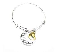 Love Heart Daughter Charm I Love You To The Moon And Back Engraving Pendant Bracelet Bangle Elegante