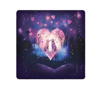 Love Heart Dogs - Paño autoadhesivo mágico para cámara de lentes, protector de lentes, bolsa de maquillaje, 13.8 x 13.8 pulgadas, multicolor, 17.7x17.7in, moderno