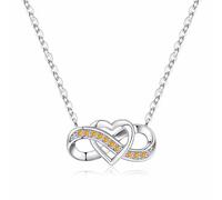 Love Heart for Women, Sterling Birthstone Necklace Jewelry Anniversary Valentines Day Gifts for Her Mothers Day Christmas Birthday Gifts for Women Mom Wife Girlfriend,
