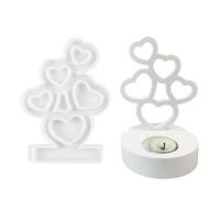 Love Heart Resin Candle Mold | Silicone Casting Mould - Clay Crafts Epoxy Molds, Craft Art Supplies, Plaster Making Molds