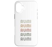 Love Heart Rumi tee Grunge Estilo Vintage Negro Rumi Carcasa para iPhone 16 Plus