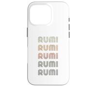 Love Heart Rumi tee Grunge Estilo Vintage Negro Rumi Carcasa para iPhone 16 Pro