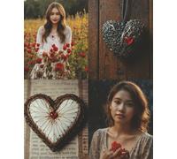 Love Heart Themed Composition Notebook for Women: Wide Ruled 7.5 x 9.25, 100 Pages, Empowered Feminine Self Love Writing Book for Romantic Woman, Soft ... & Confident Lady - Red Valentine Aesthetic