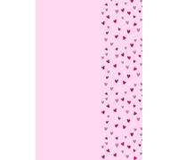 Love Heart Themed Writing Journal Notebook - Cute Pink & Red Heart Design - Paperback: 6 x 9in, 150 Lined Pages