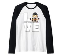 Love Hockey Graphic For Women Winter GNOME Ice Hockey Girl Camiseta Manga Raglan