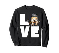 Love Hockey Graphic For Women Winter GNOME Ice Hockey Girl Sudadera