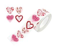 Love Holiday Adhesives - Etiquetas de cierre de protección contra la humedad, parche de forma central, de diario, equipo académico | con ajuste de reparación de ceremonia nupcial, accesorios