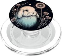 Love Holland Lop Conejito de Acuarela Floral Diente de león PopSockets PopGrip para MagSafe