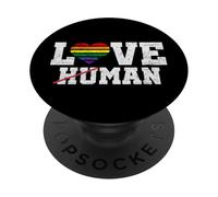 Love Human Funny Pride LGBTQ Orgullo Orgulloso Aliado Arco Iris Queer LGBT PopSockets PopGrip Adhesivo