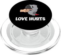 Love Hurts Africano Gris Loro Amor Africano Gris Loro PopSockets PopGrip para MagSafe