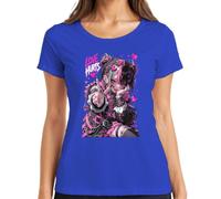 Love Hurts Anime Emo Girl Pastel Japan Y2K - Camiseta para mujer, azul, 3XL