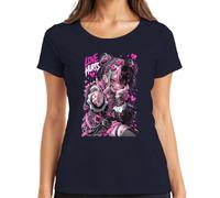 Love Hurts Anime Emo Girl Pastel Japan Y2K - Camiseta para mujer, azul marino, 3XL