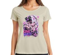 Love Hurts Anime Girl Menhera Gothic Japan Y2K - Camiseta para mujer, naturaleza, L