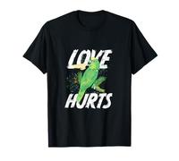 Love Hurts Parrot Biting Finger Funny Bird Humor tee Camiseta