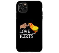 Love Hurts Sun Conure For Sun Conure Parrot Birds Lovers Carcasa para iPhone 11 Pro MAX
