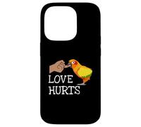 Love Hurts Sun Conure For Sun Conure Parrot Birds Lovers Carcasa para iPhone 14 Pro