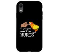 Love Hurts Sun Conure For Sun Conure Parrot Birds Lovers Carcasa para iPhone XR