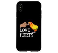 Love Hurts Sun Conure For Sun Conure Parrot Birds Lovers Carcasa para iPhone XS MAX