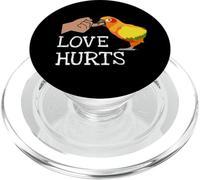 Love Hurts Sun Conure For Sun Conure Parrot Birds Lovers PopSockets PopGrip para MagSafe