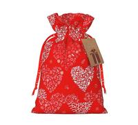 Love. Impresión de 4.7 x 6.9 pulgadas en bolsa de Navidad con cordón, ideal para adultos para envolver regalos para Navidad Halloween