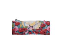 Love in Bloom - Diadema para bebé con bonito lazo, turbante de nudo de poliéster suave para bebés, elástico y elegante