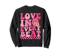 Love In Every Beat Cardiac Nurse Heartbeat Cardiology Pride Sudadera