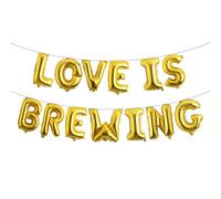 Love is Brewing - Globos multicolor con temática de café, suministros de despedida de soltera, boda, compromiso, fiesta, guirnalda de decoración (Love is Brewing)