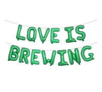 Love is Brewing - Globos multicolores, decoración de guirnalda de fiesta de compromiso con temática de café, bar, despedida de soltera, boda, compromiso, fiesta (Love is Brewing)