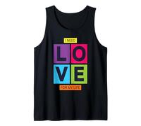 Love Is In The Air, Love T Shirt, I Love You, Colorful Love Camiseta sin Mangas
