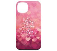 Love is in The Air Pink Hearts Valentine Carcasa para iPhone 13